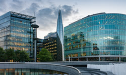 A photograph of buildings ad skyline